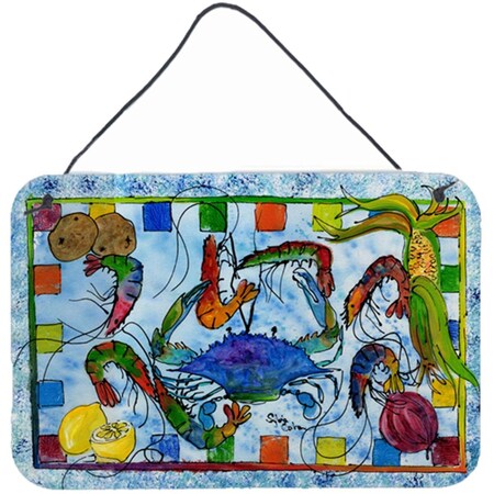 Carolines Treasures Crab Indoor Aluminium Metal Wall Or Door Hanging Prints 8066DS812